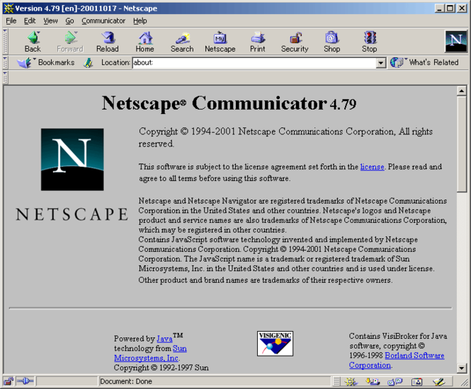 Netscape browser windows 7